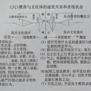 教育与文化体的递变关系和表现状态